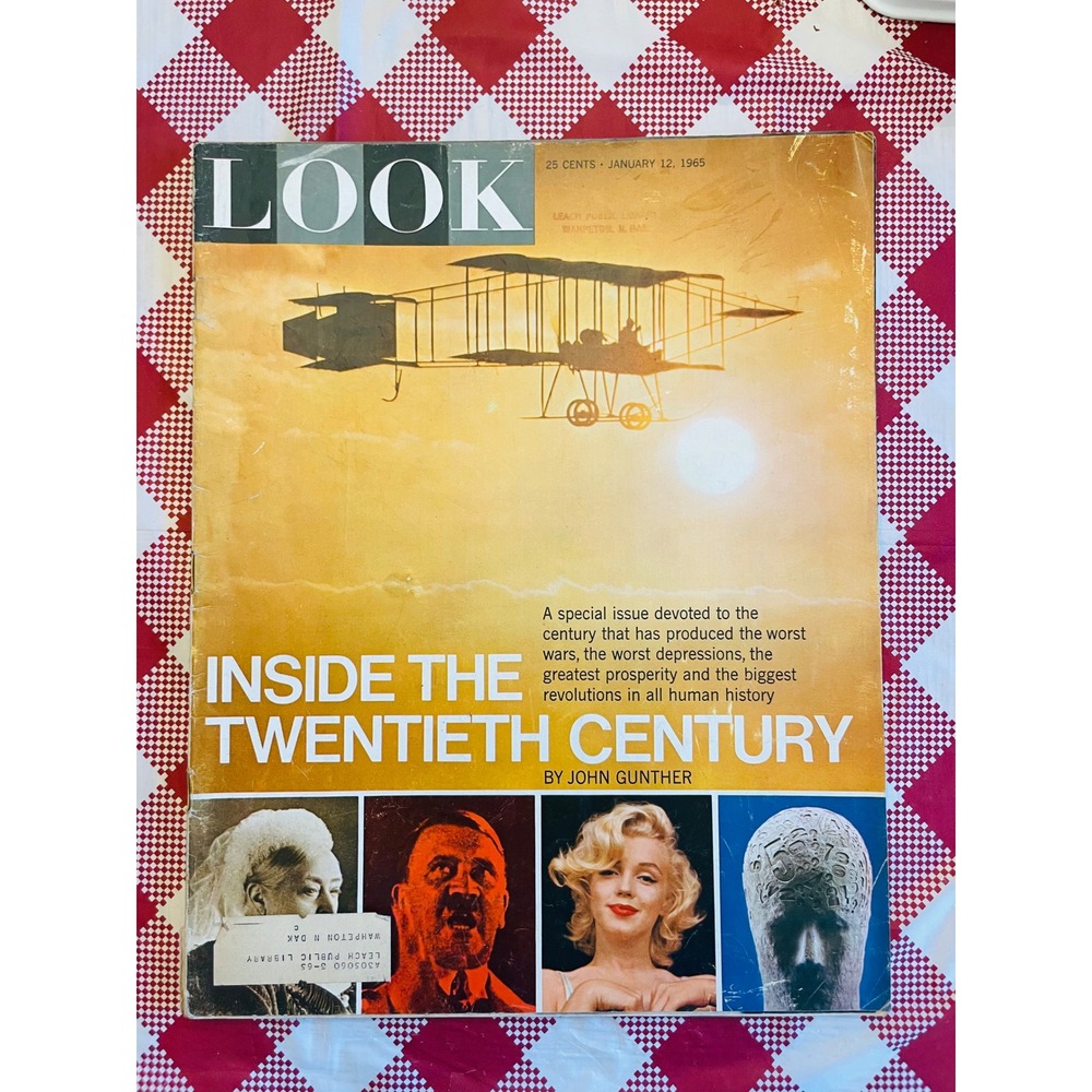 Look Magazine Jan 12 1965 20th Century History Marilyn Monroe Good Vintage Ads
